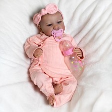 Reborn Baby Dolls Realistic Newborn Girl Doll Vinyl Silicone Lifelike Xmas Gifts