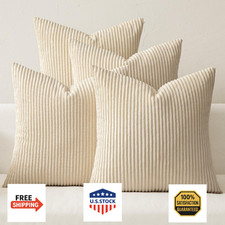 MIULEE Boho Farmhouse Throw Pillow Covers 18x18 Inch Set of 4 Mordern Nordic Cus