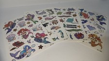 60 Mermaid Water Themed Temporary Tattoos Metallic EMOME