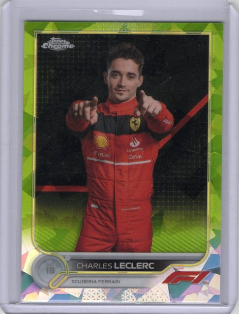 2022 Topps Chrome Sapphire Edition F1 - Charles Leclerc #25 Chartreuse /199
