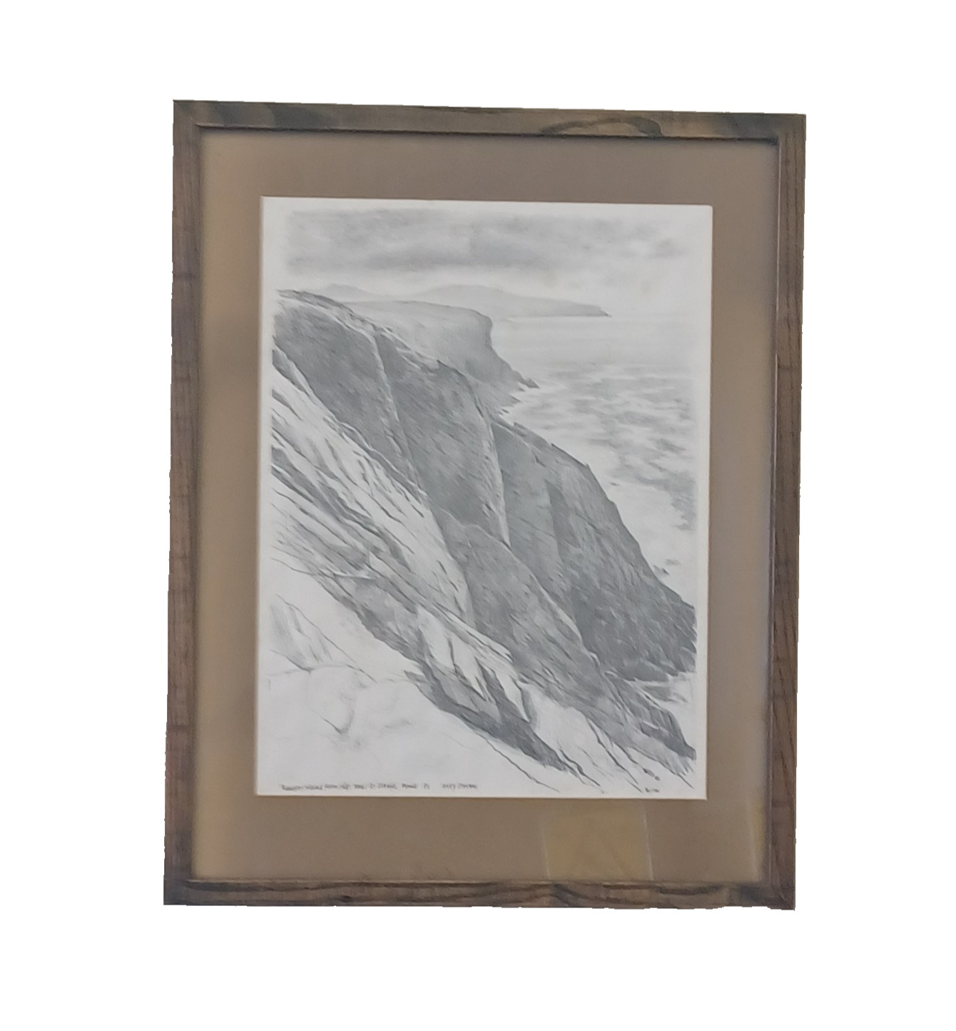 Meg Stevens (1931-2012) Pencil Drawing - St David's, Pembs 1984 Signed 30/100