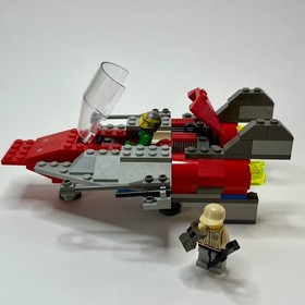 LEGO Star Wars A-Wing Fighter 7134 99% Complete with Minifigures & accessories