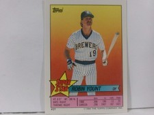 1989 Super Star Sticker Back Cards #21 ROBIN YOUNT-TIM BURKE / MIKE PAGLIARULO