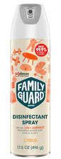 ***Lot Of 2**** Family Guard Disinfectant Spray Citrus Scent 17.5 OZ Each