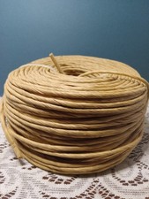 NEW 2lb. Roll Of Kraft Brown Fiber Rush Cord, Size 5/32" By HH Perkins