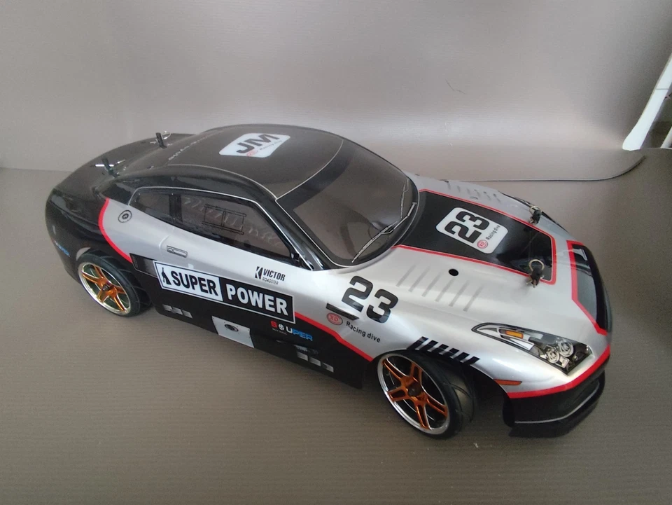Hsp 1/10 RC Nitro Car On Road / Rally / Drift Scoppio 4wd - Immagine 3 di 4