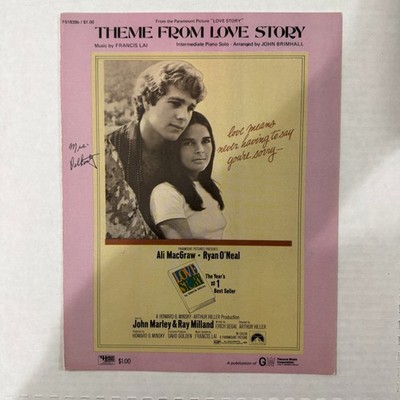 Theme From Love Story Sheet Music Intermediate Piano Solo Francis Lai GW Music