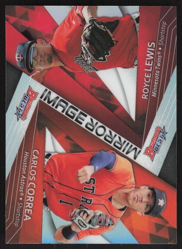 Carlos Correa,  Royce Lewis #MI-20 2017 Bowman's Best Mirror Image card