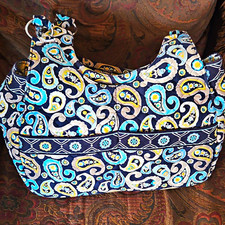 Multicolor Paisley Quilted Shoulder Bag Zip C...