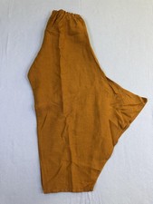 Bryn Walker Pants Womens Small Brown Linen Harem Wide Leg Elastic Waist USA