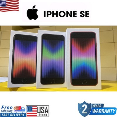 NEW SEALED APPLE IPHONE SE 3RD GEN 2022 128GB FACTORY UNLOCKED 2 YEAR WARRANTY