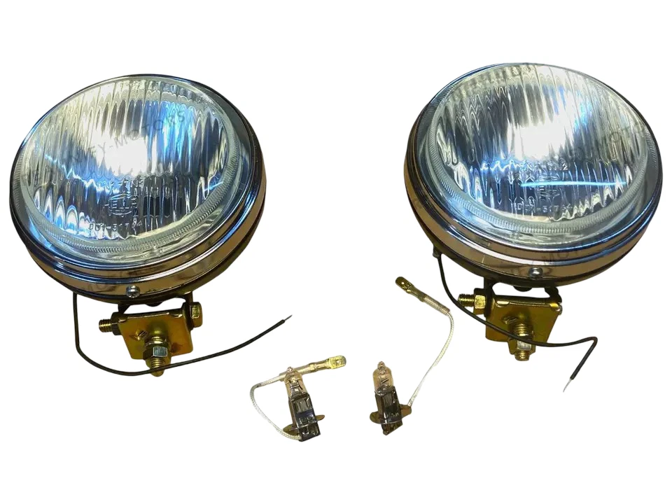 Coppia Hella Rotondo Faro Fendinebbia Vetro Trasparente+ Cover Con H3 12V 55 - Bild 2 von 4