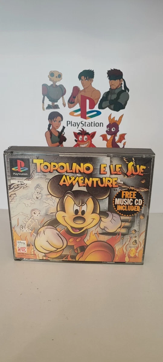 VIDEOGAME topolino e le sue avventure ps1 play station 1 VINTAGE VIDEOGIOCO