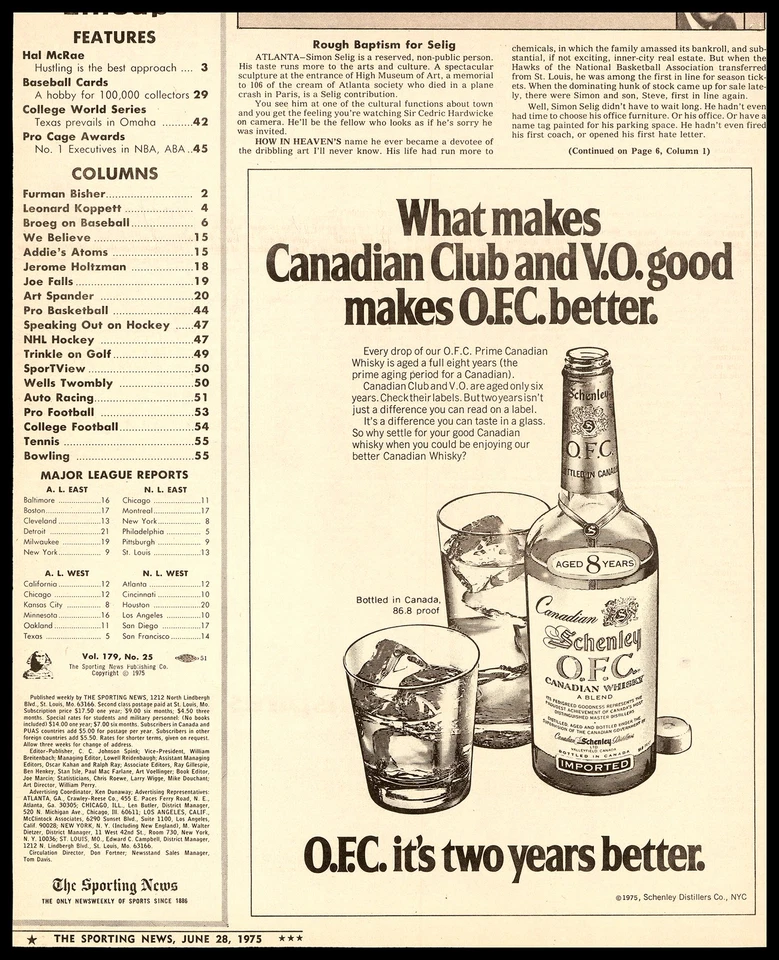 Подписанная обложка спортивных новостей с автографом Хэла Макрея из Kansas City Royals - Изображение 2 из 2