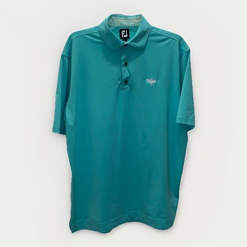 Footjoy Mens Large Green Short Sleeve Logo Golf Polo Shirt - Bild 5 von 6
