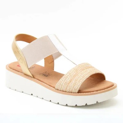 Heavenly Feet Sandalen Beige Weiß Gold Mika