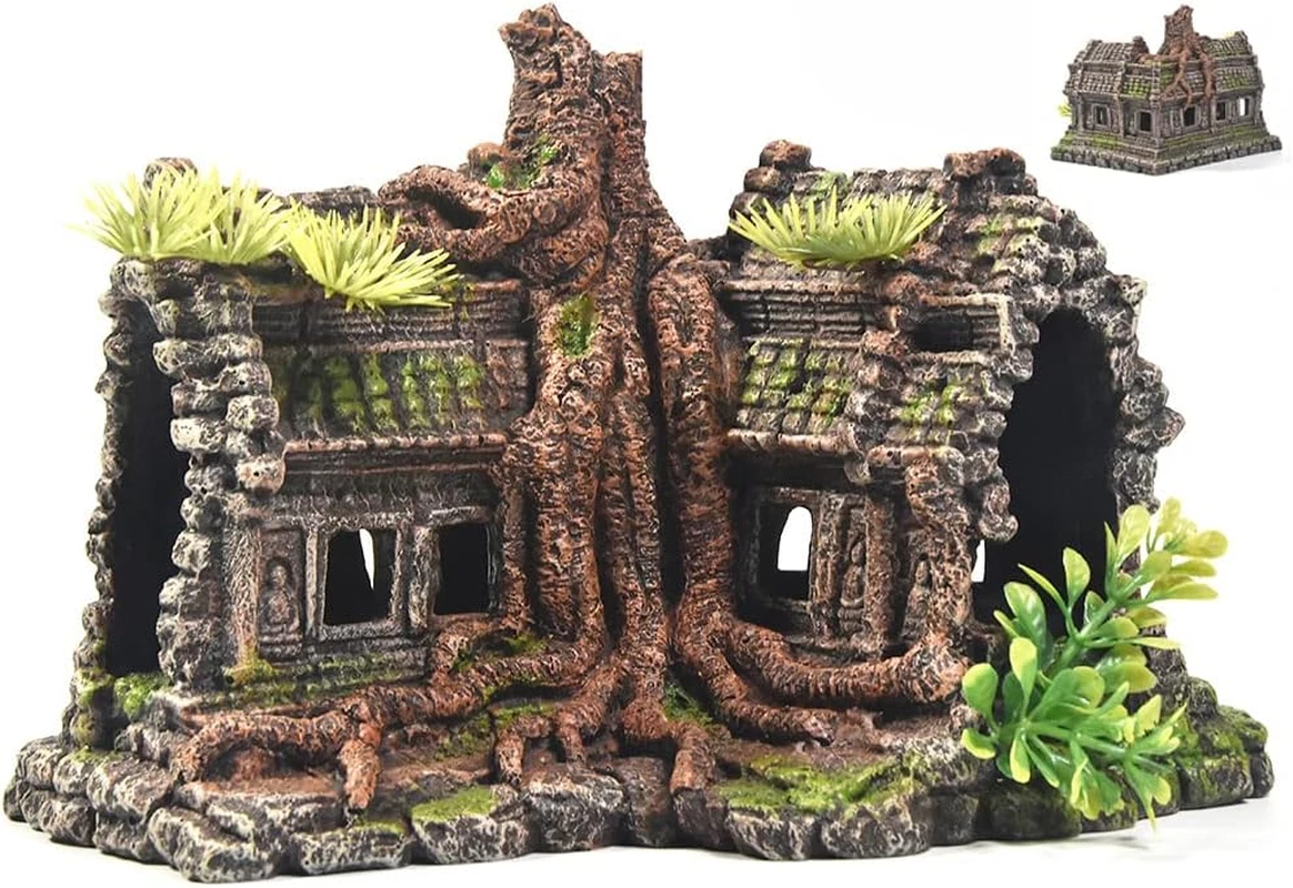 Aquarium Decorations Large Fish Tank Ornament Reptile House Shelter Decor Aquari
Opens in a new wind