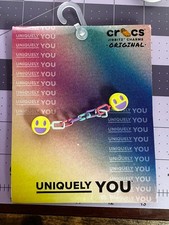 Crocs Jibbitz Shoe Charms - Smiley Pastel Chain - New