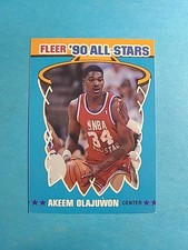 Hakeem Olajuwon 1990 Fleer All-Stars Basketball Card # 3 J6313