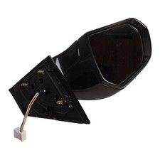 Side Mirror Front Driver Side Heated Glossy Black 87610C2000, HY1320203
