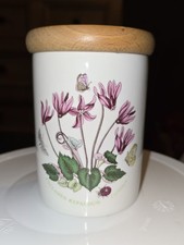 Portmeirion Botanic Garden Storage Jar Cyclamen Repandum 11.5cm tall 8cm dia