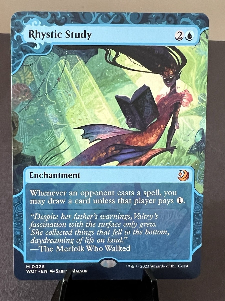 NM Rhystic Study, MTG, Enchanting Tales, Magic the Gathering