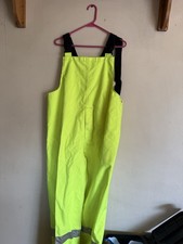 Icon premium ANSI compliant breathable high visibility overalls Yellow Green 2XL