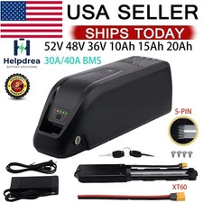 36V 52V Hailong Lithium Battery 48V 10/15/20Ah For 0W-2000W Electric Bike eBike