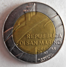 1990 SAN MARINO 500 LIRE - AU/UNC - Excellent Low Mintage Coin - Lot #J7