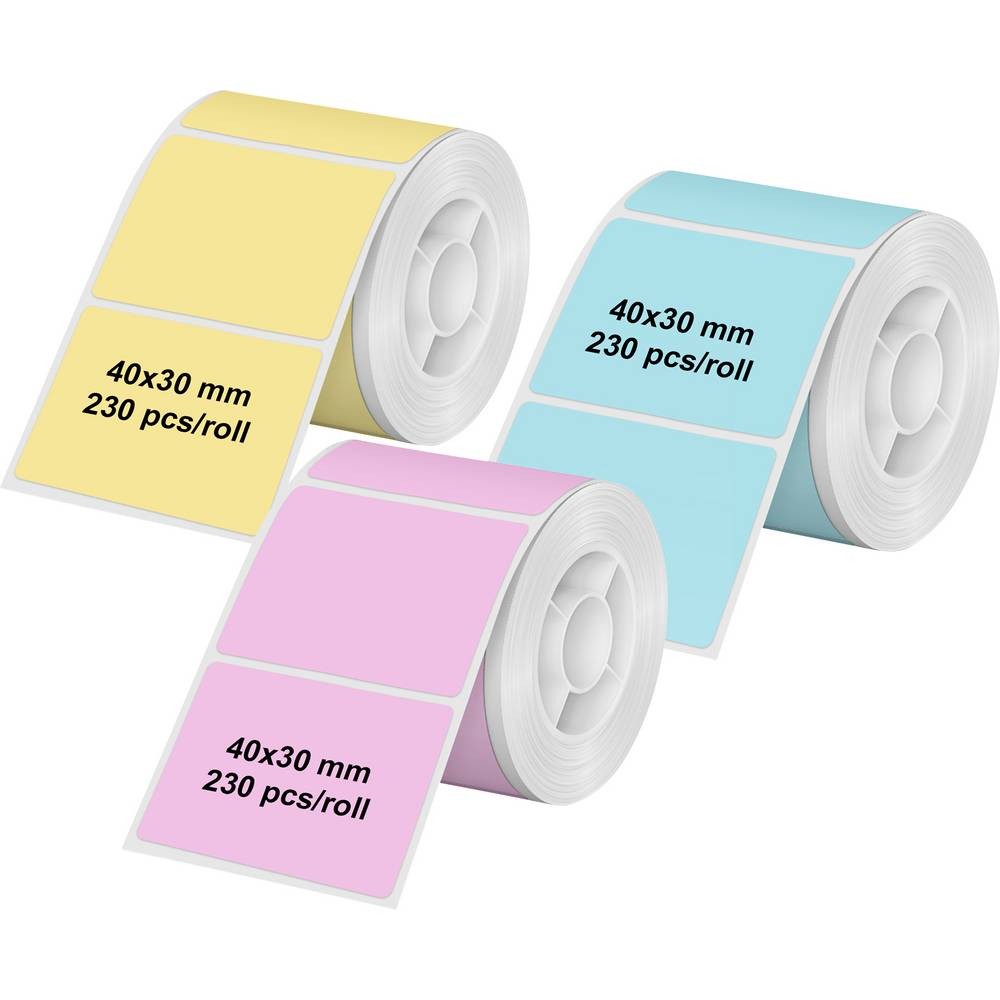 Étiquette Olympia 40x30 mm en rouleau de papier thermique direct pour imprimante