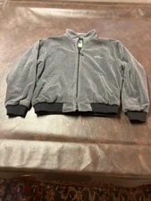 Wearguard Men’s Large Heavy Microfleece Full Zip Winter Jacket Grey 