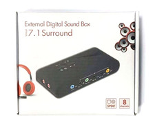 External Digital 7.1 Sound Box Card Usb 2.0 Audio Interface 8 Channel New