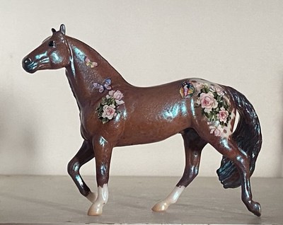 Custom CM Breyer Stablemate Smart Chic With A Floral Design OOAK