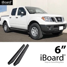 APS Running Board Black 6" Fit Nissan Frontier Crew Cab 05-26
