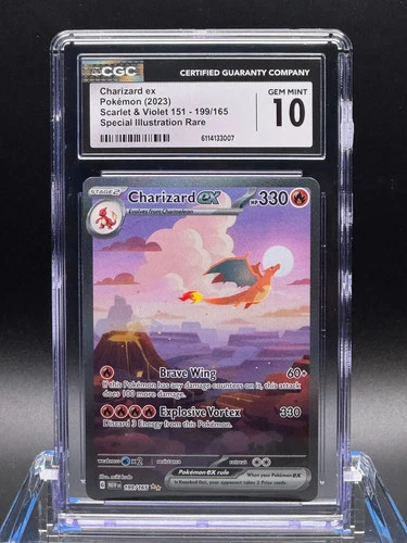 CGC 10 GEM MINT 💎 - Charizard ex 199/165 SV 151 Special Illustration Rare