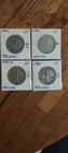 90% Silver Walking Liberty Half Dollar Coins 50c 1942-1943 F-XF Lot Of 4 Coins