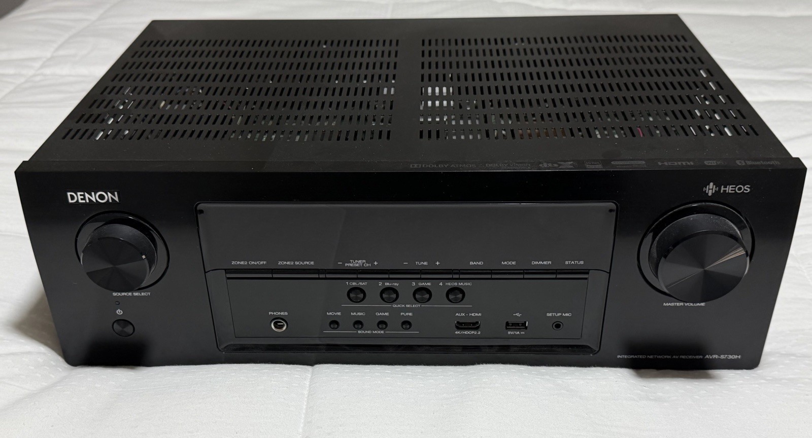 Denon AVR-S730H 7.2-Channel Full 4K Ultra HD Network A/V Receiver - Black