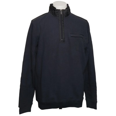 Franco Bettoni, Sweatshirt, Größe: 52, Blau/Schwarz, Baumwolle, Streifen #GqH