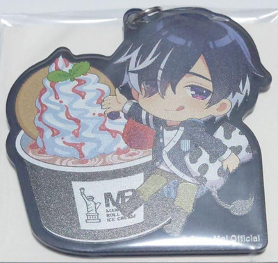 Japanese anime Obey Me! Acrylic keychain Belphegor Manhattan Roll Ice Cream
