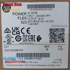 New Sealed Allen Bradley 25A-D024N104 Ser B PowerFlex 523 AC Drive 11kW 15HP