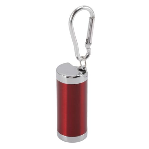 (Red)Portable Ashtray Stainless Steel Fireproof Buckle Design Exquisite Look - Picture 1 of 22