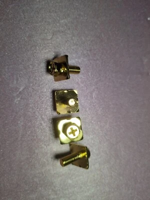 Old School Audio M6 OverSized Gold Plated Screws Rare 2 Pair