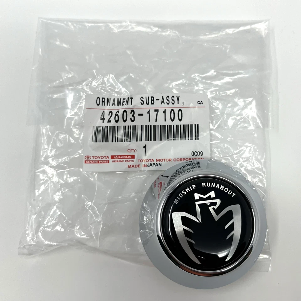 Tapa central de rueda plateada ZZW30 OEM Toyota MR2 Spyder MR-S Midship Runabout Eagle Foto 3 de 4