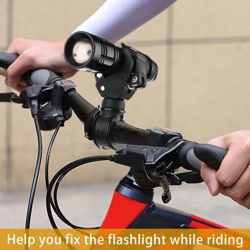 Support pour éclairage de Vélo Universel Lampe de Poche de Diamètre Max. de 1... - Photo 6 sur 7