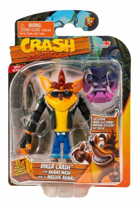 Crash Bandicoot Set of 5 Coco Aku Aku Dr NEO Biker Retro 5