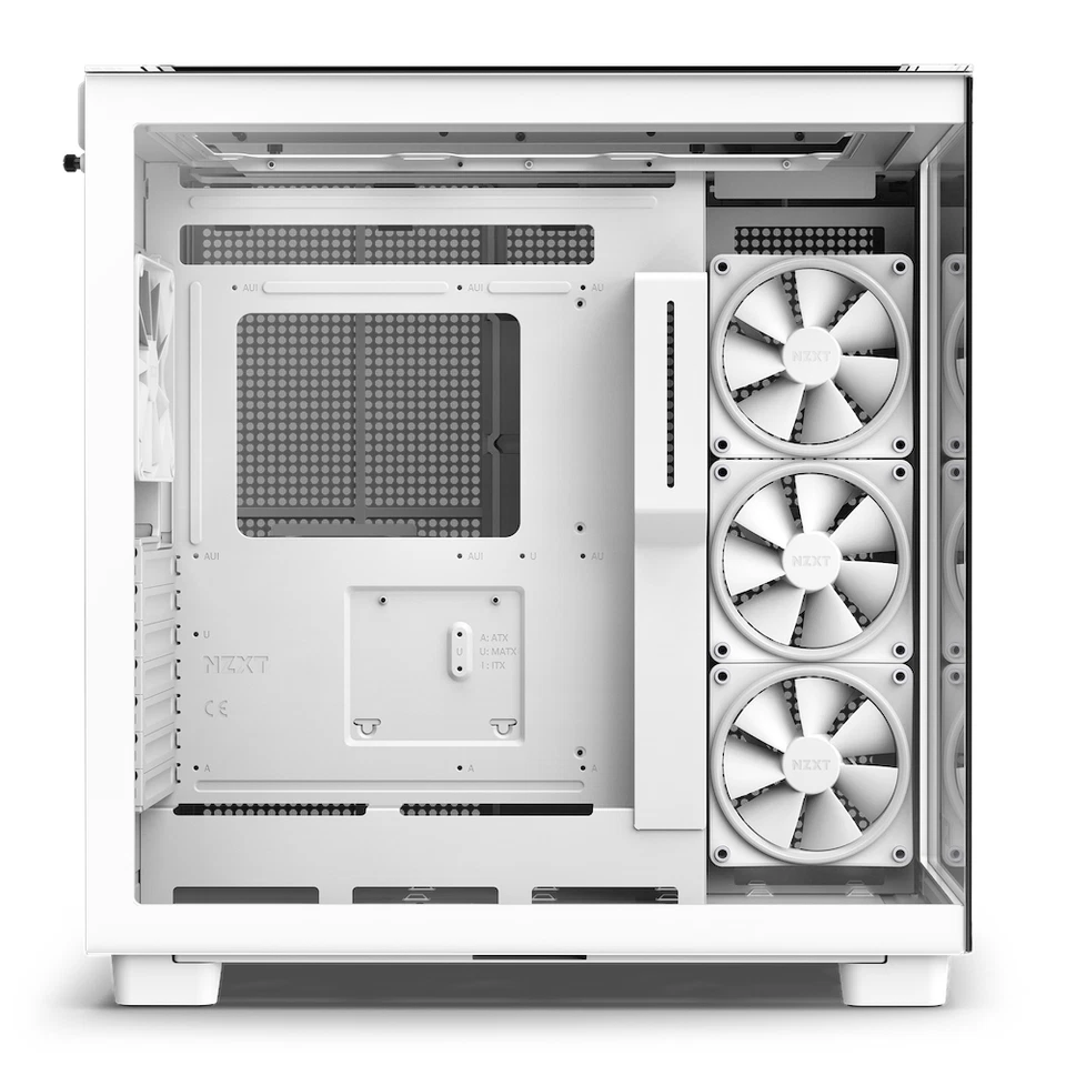 NZXT H9 Elite Mid-Tower Case (White) Mini ITX With FANS USB 3.0 Earphone + mic - Image 3 of 4