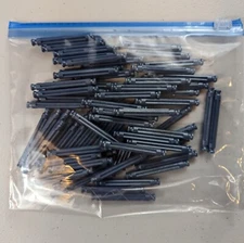 K'NEX KNEX BLUE METALLIC RODS 2 1/4" Pieces Bulk Standard Parts Lot of 60