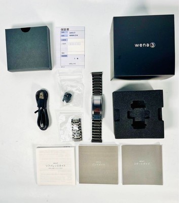 Sony Wena 3 Wnw-a21a/b Smart Watch Rubber Black From Japan online 