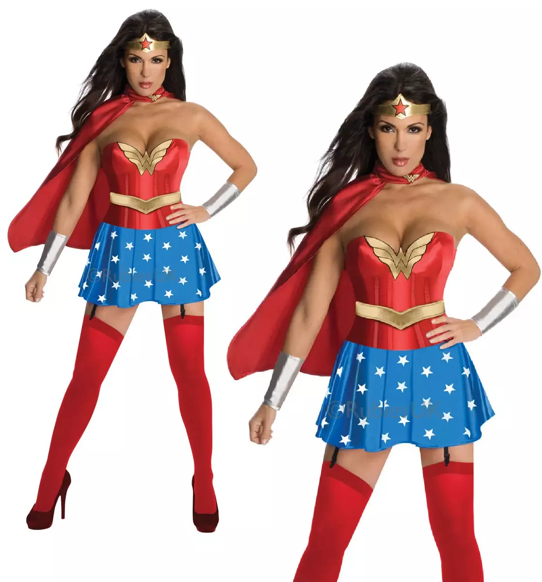 Wonder Woman Donna Supereroe Costume Autorizzato Adulti