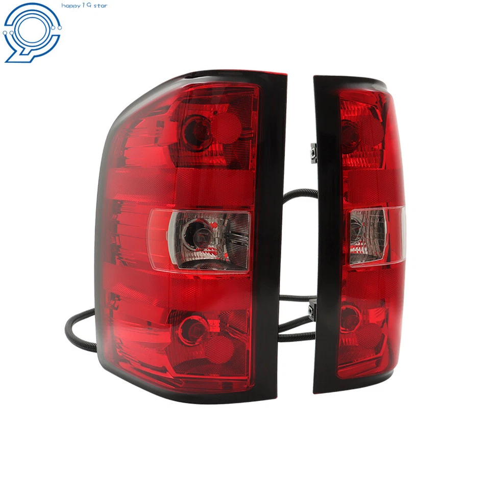 Pair Tail Lights For Chevy Silverado 1500 2500 HD 2007-2013 Rear Brake Lamps L+R Foto 3 de 4